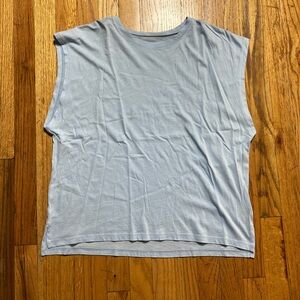 Frame Denim Light Blue Muscle Tee